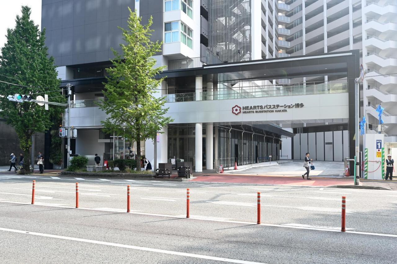 Hearts Capsule Hotel & Spa Hakata Fukuoka  Esterno foto